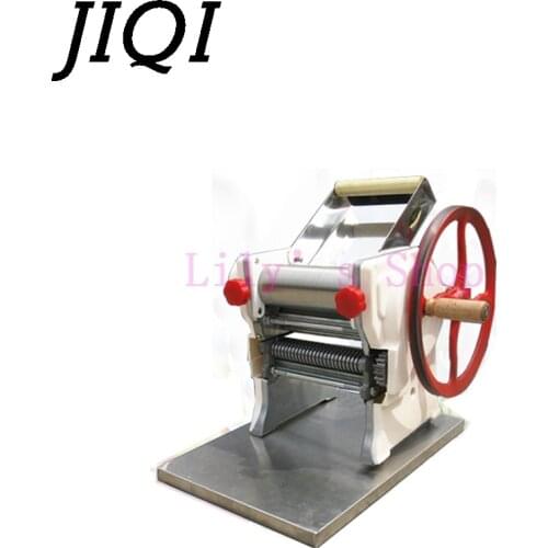 JIQI Manual Stainless Steel Noodle Pressing Machine Hand Crank Pasta Maker Dumpling Wonton Dough Rolling Hanger Spaghetti Cutter