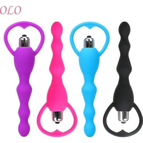 OLO Anal Beads Vibrator Prostate Massage Sex Toys for Women Erotic Products Silicone Dildo Sex Products Anal Plug