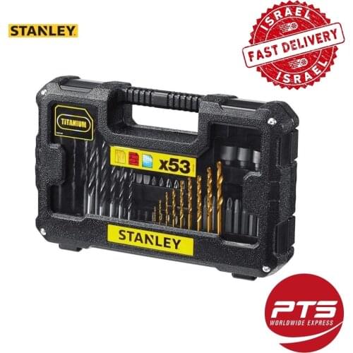 Stanley Professional 53-Piece Drill & Professional Screwdriver Bit Set Nutsetter Set with Black Case, Pro Accessories for Workers