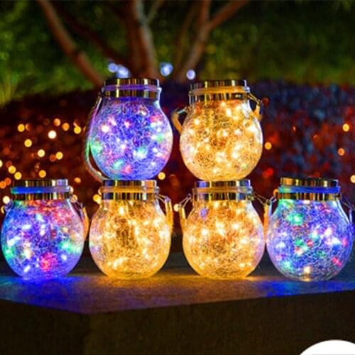 30LEDs Crystal Ball Solar Lamp Power Led String Fairy Lights Solar Garden Christmas Decoration Outdoor courtyard tree light lamp