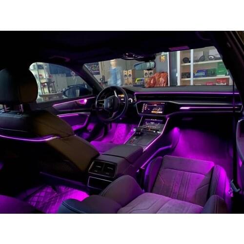Interior Atmosphere Light For Audi A6L C8 2019 2020 LED Ambient Light Door Light Footwell Light
