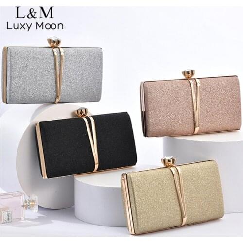 Sequin Women Clutch Bag Evening Bag Purse And Handbag Wedding Party Diamond Luxury Designer Bag Female Gold Shoulder Bag X460H