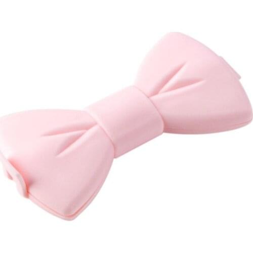 1pc Creative Household Kitchen Sealing Clip Portable Pink Bow Food Snack Preservation Sealing Clip Durable Plastic Bag Clip