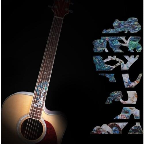 For Electric Acoustic Guitar Bass Fretboard Inlay Stickers Tree Decals PET Of Life Ultra Thin Guitar Guitarra Accessories Tool