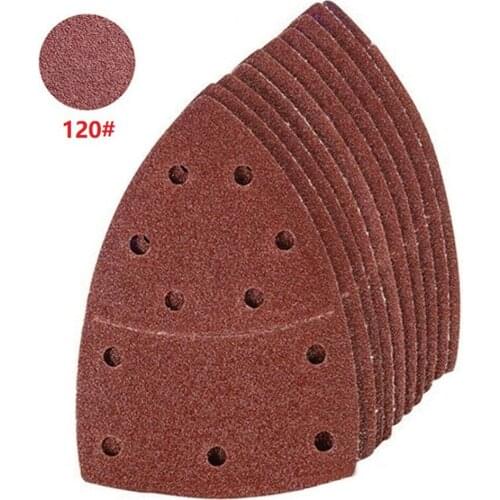 10pcs Sanding Sheets 11 Holes For Bosch PSM 160A Detail Palm Sander Grit 40-2000
