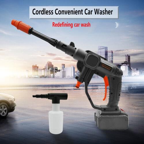 24V 520W Cordless High Pressure Car Wash Water Gun Portable High Pressure Car Washer Parkside Washing Machine With Foam Bottle