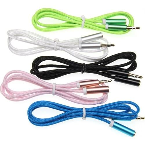 3.5mm Extension Audio Cable Male to Female Aux Cord for Speaker Car Headphone For Xiaomi Samsung MP3/4 Smartphone