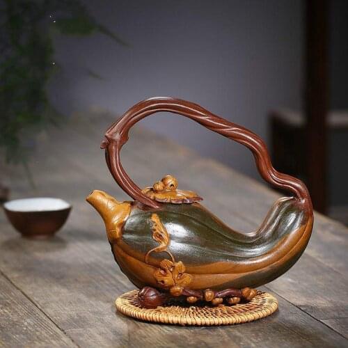350ml Chinese yixing tea pot Handmade purple clay xishi zisha teapot beauty kettle