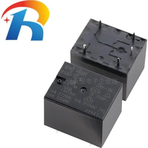 5PCS/LOT 100% New Relay 812H-1C-C-12VDC 812H-1C-C-24VDC 812H-1C-C-5VDC 812H 1C C 12V 812H-1C-C DC24V 12A 5V 12V 24V 4PINS