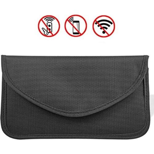 Signal Blocking Pouch Car Keys Phones Double Layer Radiation Protection Signal Blocker RFID Cell Phone and Key Pouch FRID Bag
