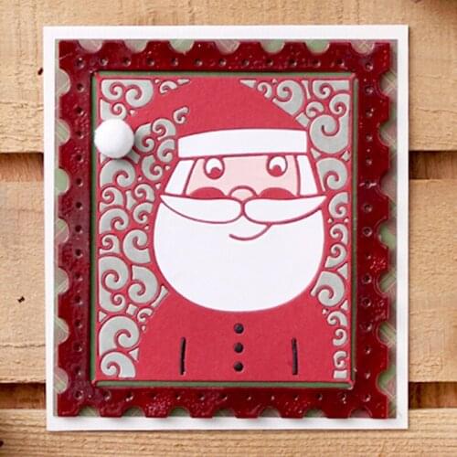 Panalisacraft Big Santa Christmas background Metal Cutting Dies Craft Dies Scrapbook Card Making Album Embossing Stencil Die cut
