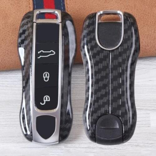 Suitable for Porsche Carbon Fiber Key Case Card Banquet 718macan Panamera 911 Key Case