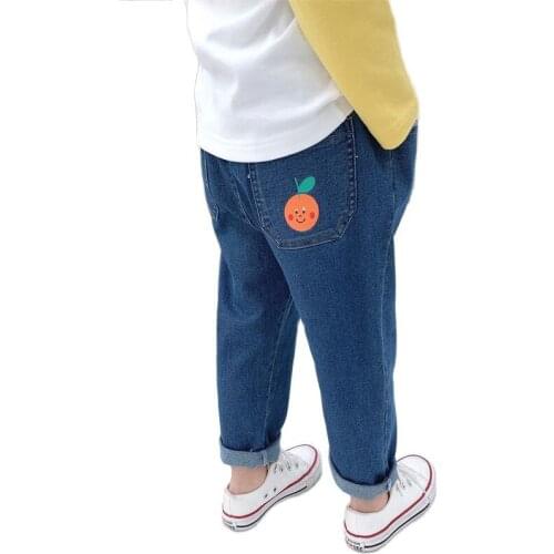 Children Jeans Pant for Girls 2021 New Spring Autumn Clothes Fashion Cute Long Pants Kids Baby Girl Trousers Denim Pant 2-8y