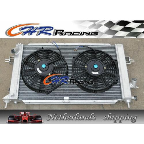 FOR 2ROWS Opel Vauxhall Astra VXR Z20LEH Turbo Engine Alloy Aluminum Radiator + fans