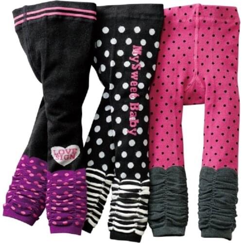 Cotton Girls Pants Baby Girl Tights leg warmer Stripe Children Clothes Underpants Baby Trousers 1 2 3 4 5 6 Years