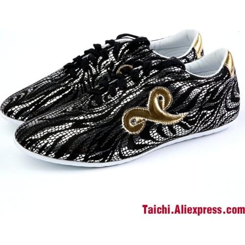 Natrue Leather High Quality Cowhide Tai Chi Shoes Soft Genuine Leather Kung Fu Wushu Shoes Martial Arts Sneaker