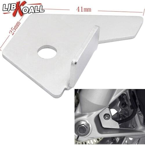 LJBKOALL New Motorcycle Silver Front Wheel Speed Sensor Protector Guard Cover For BMW R1200GS 2013 2014 2015 2016 2017