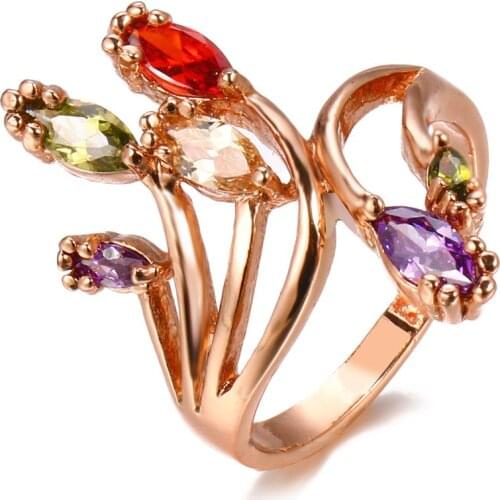 Bettyue Fashion Imaginative Modelling Muliticolors Cubic Zirconia Ring For Women&Girls Brilliant Jewelry Party Attractive Gift