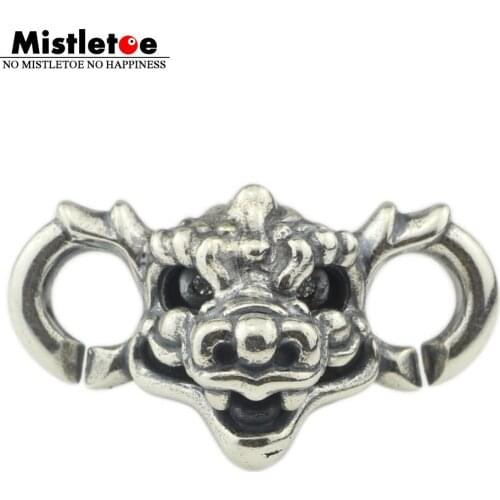 Mistletoe 925 Sterling Silver Dragon X Link Fit European Bracelet Jewelry