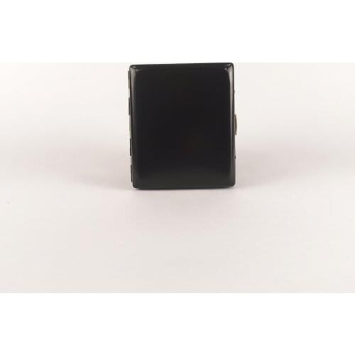 Premium Metalic Cigarette Box Cigar Container Clamshell Cigarette Case Aliminum Metal Black Cigar Cigarette Storage Box Smoking