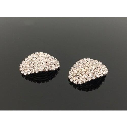 Hot Sale wholesale 20pcs/lot rhinestone Button diamond Wedding Button crystal crown DIY hair decoration Accessories YC98