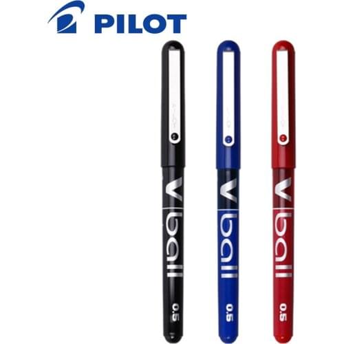 6 Pcs PILOT Gel Pen 0.5mm BL-VB5 V Ball Straight Liquid Ball-point Pen Large Ink Volume Writing Smooth Weibao Series Pen