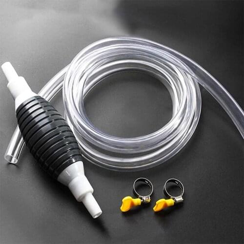 High Flow Siphon Hand Pump Portable Manual Car Fuel Transfer Pump for Gas Gasoline Petrol Diesel Oil Liquid Water Fish Tank