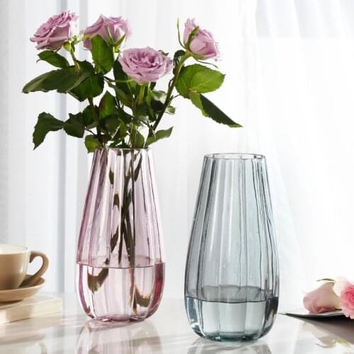 Vase for Wedding Decoration Transparent Hydroponic Glass Vase For Flowers Vases Home Decoration Accessories Modern Crystal Vase
