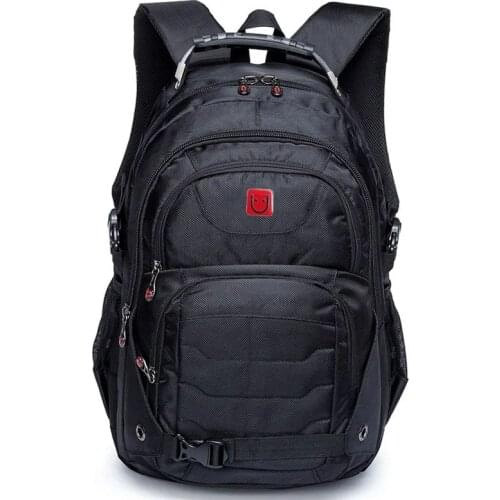 Waterproof Black Nylon Men Laptop Backpacks School Bags Large Capacity Travel Backpacking Male Hiking Rucksack Mochila 4 Layer