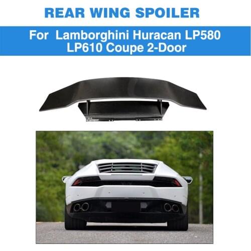 High Quality Carbon Rear Carbon Fiber Rear Wing Spoiler for Lamborghini Huracan LP580 LP610 Coupe 2-Door 2014-2018 Car styling