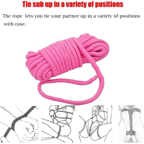 Sex Toys for Couples 5m 10m 20m BDSM Cotton Rope Strap Japanese Shibari Restraints Role Play Handcuffs Bondage