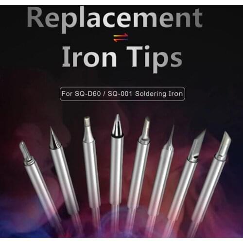 Replacement Soldering Iron Tips for SQ-001 SQ-D60 Soldering Iron(TS-C1)