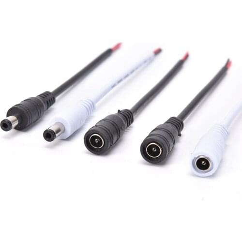 1 Pcs DC 12v DC Power Connector Adapter Lock Buckle Power Supply Wiring Connector Line 5.5x2.1 DC Male Or Female Connector