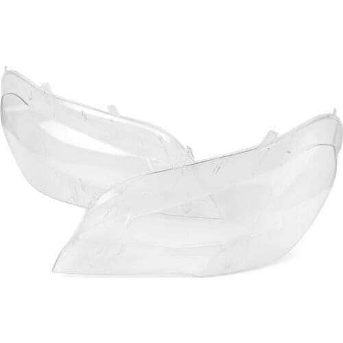 2PCS Plastic Headlight Lens Cover Lampshade Shell For BMW X5 E70 2007 2008 2009 2010 2011 2012 2013 Clear