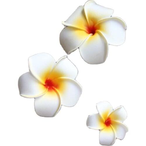5 Pcs/lot Foam Frangipani PE Artificial Flower Headdress Flowers Bohemia Seaside Beach Wedding Decoration Party Supplies