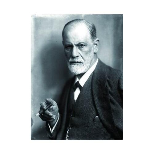 Austria Sigmund Freud portrait # TOP handpainted painting-36"- HOME Decor OIL Painting-Free shipping cost