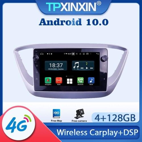 Android 10.0 For Hyundai Solara 2016 - 2018 Car Radio Multimedia Video Audio Recorder DVD Player Navigation HeadUnit GPS 2din