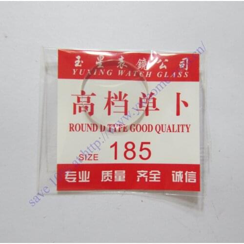 Freeshipping New 1x Convex Spherical Glass Watch Crystal diameter 18.5 mm Edge Thick 1.0mm