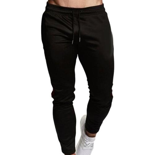 Casual Pants Men Side Striped Men Jogger Fitness Pants Drawstring Skinny Sweatpants Long Trousers Mens Clothing 2021