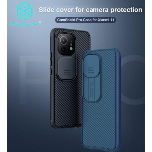 For Xiaomi Mi 11 Case NILLKIN CamShield Case Hard Plasti Slide Camera Protect Privacy Anti-skidding Dust-proof Cover For Mi 11