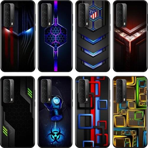 Araba Karbon Fiber For Huawei Y9A Y9S Y9 Y8P Y8S Y7A Y7P Y7 Y6 Y6P Y6S Y5P Y5 Prime Pro 2019 2020 Black Soft Phone Case