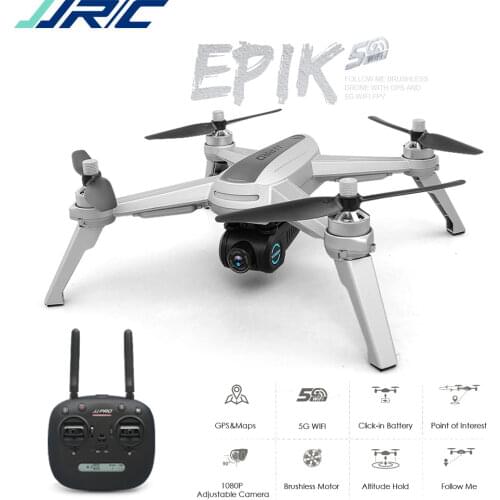 JJRC X5 GPS Brushless Motor RC Drone with 1080P 5G WIFI FPV Adjustable Camera GPS Follow Me RC Quadcoter VS MJX Bugs 5W