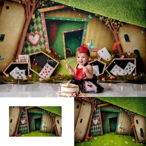 Fairy Tale Wonderland Birthday Party Backdrop Decoration Photo Shoot Magic Newborn Children Artistic Background Photography