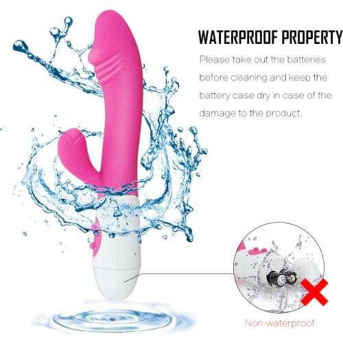 G Spot Dildo Rabbit Vibrator 30 Modes Vibrating Dual Vibe Vagina Clitoris Massager Erotic Adult Sex Toys for Women ZD0110/ZD0108