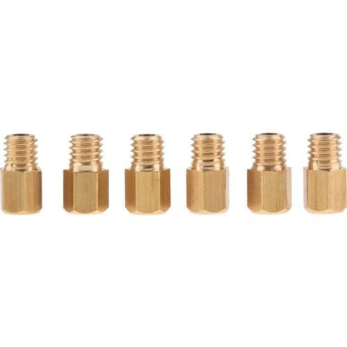 6x Hex Type Main Jets Fits for Keihin OKO PE PWK Carburetor 160 170 180 190 200 210