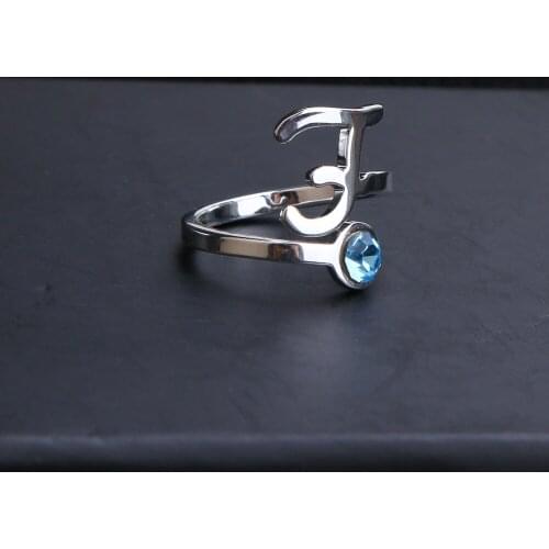 DOREMI Birthstone Custom Name Initial Ring Doul LetterRing Gold Alphabet Love Couple Rings for Women Personalized Jewelry