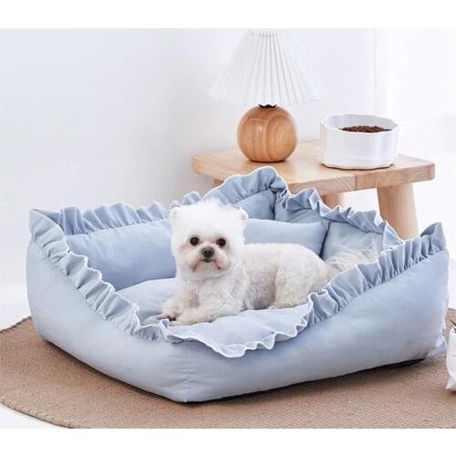 Summer Cat Bed House Kennel Dog Bed with Pillow Nest Dog Bed Dog House Cushion Sofa Cat House Pet Bed Cat Rug Cat Accessories