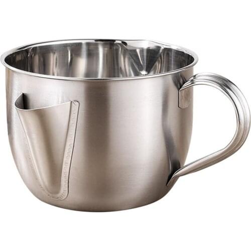 1000ML Stainless Steel Gravy Oil Soup Fat Separator Grease Oiler Filter Strainer Bowl Kitchen Cooking Tools Oil Filter Bowl
