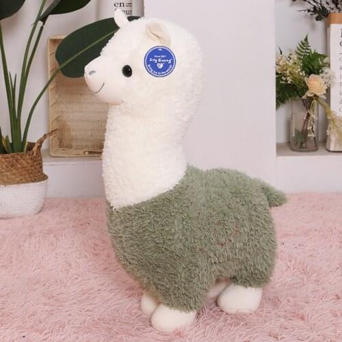 28CM Lovely Alpaca Plush Toy Japanese Alpaca Soft Stuffed Cute Sheep Llama Animal Dolls Sleep Pillow Home Bed Decor Gift Toys