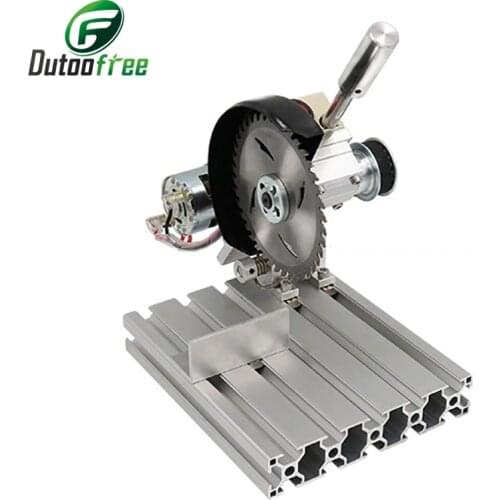 DIY Micro Cutting Machine Mini Small Aluminum Alloy 4 Inch Table Saw Household Cutting Aluminum Machine Stainless Steel Copper